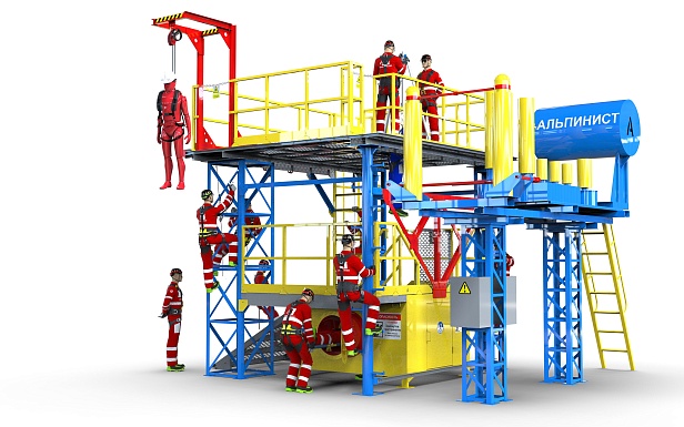 Сергиево-Посадский городской округ. На  ПАО «РусГидро» — «Загорская ГАЭС» смонтирован полигон "Альпинист-03-07" для тренировок безопасной работы на высоте  